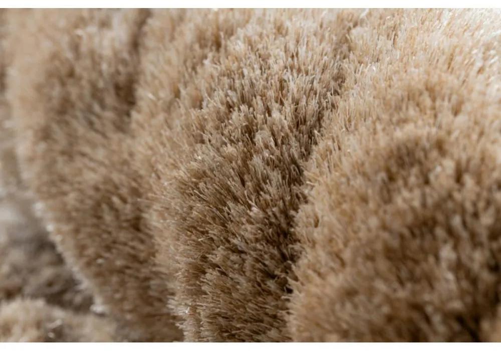 Luxusný kusový koberec shaggy Flimo béžový 160x220cm