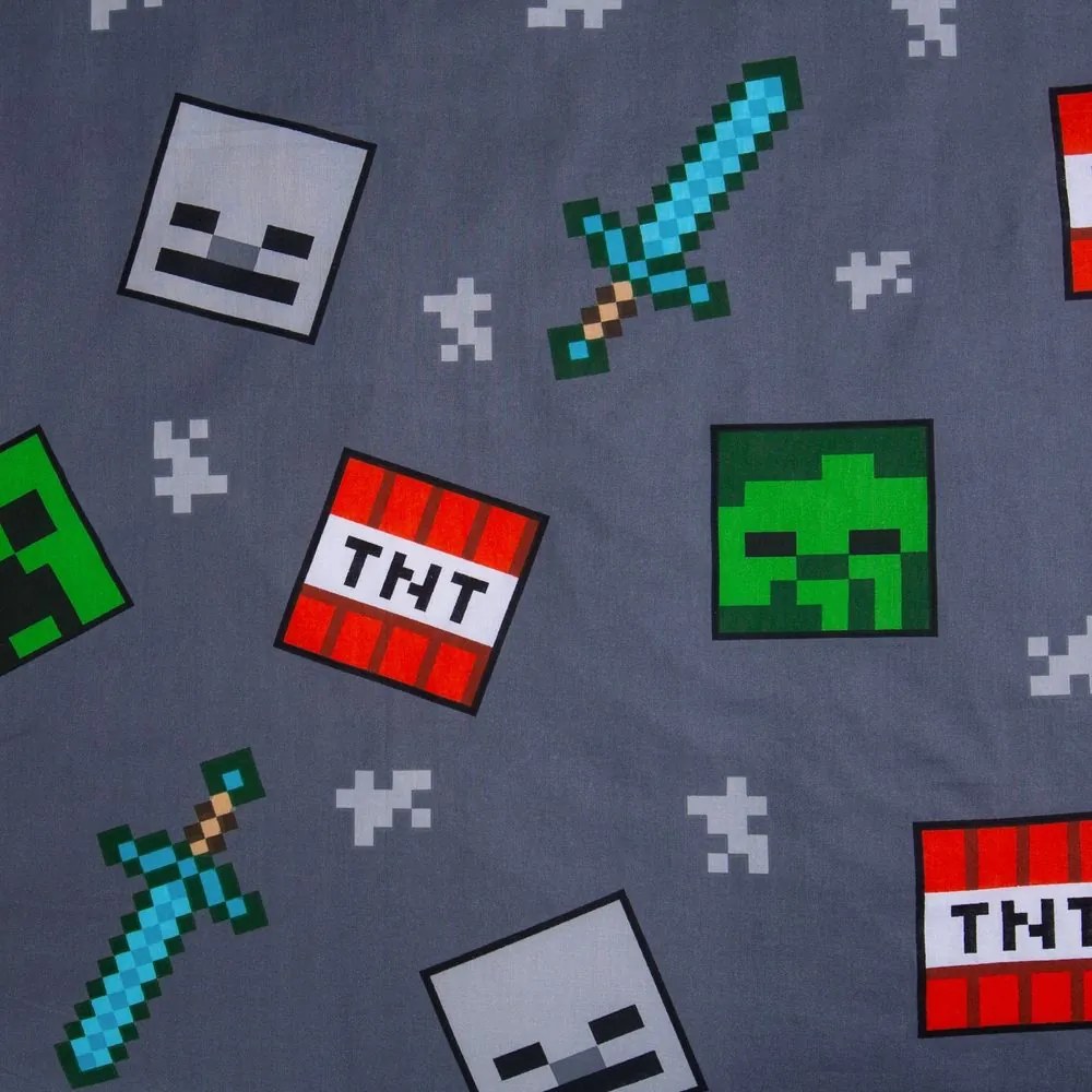 Jerry Fabrics Obliečky Minecraft - Survival Mode | 140 x 200 cm / 70 x 90 cm