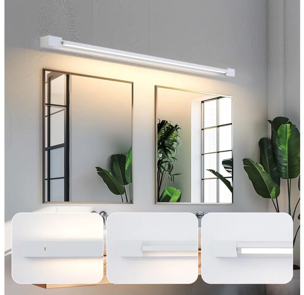 Brilagi-LED Osvetlenie zrkadla do kúpeľne AQUA LINE LED/36W/230V 120 cm IP44 biela