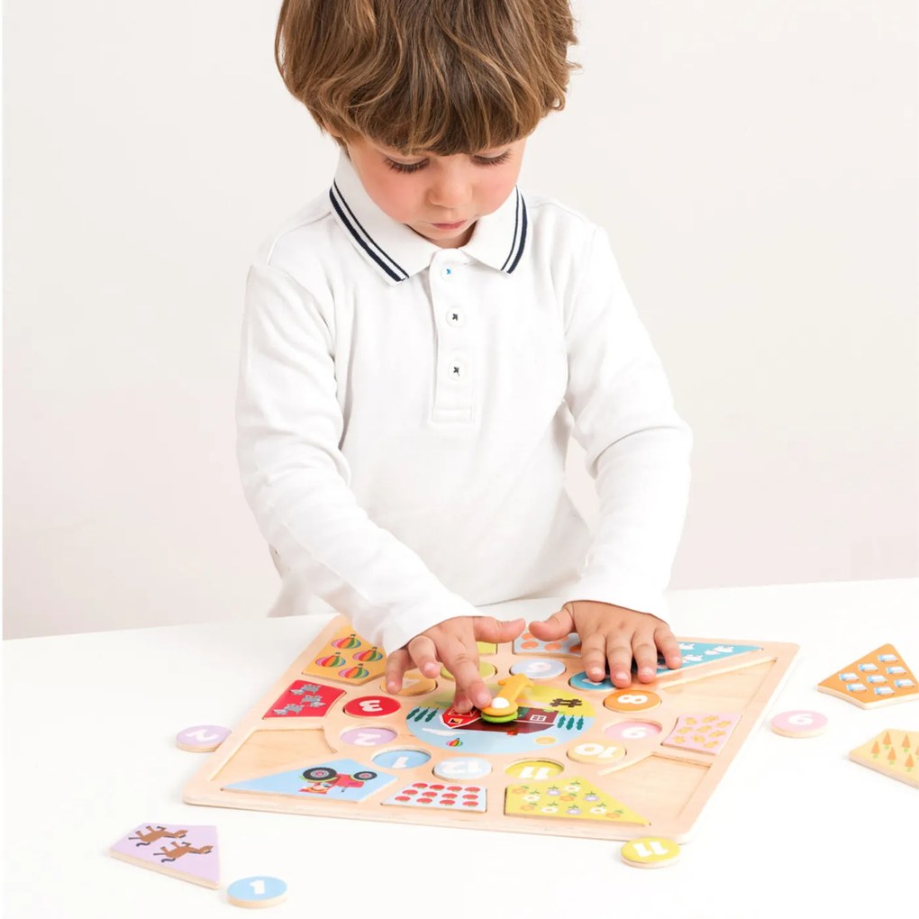Hodiny + puzzle 2v1