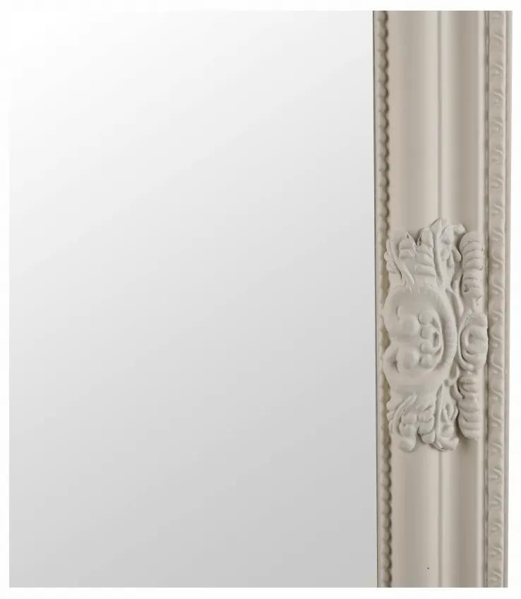 Kondela Zrkadlo, drevený rám smotanovej farby, MALKIA TYP 12