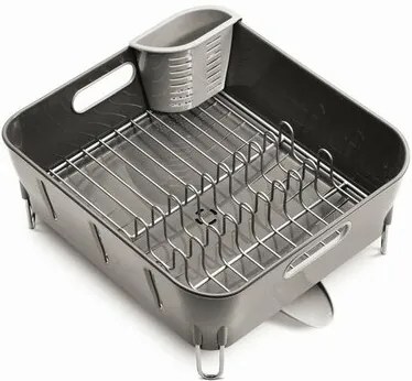 Simplehuman Odkvapkávač na riad Compact, sivá