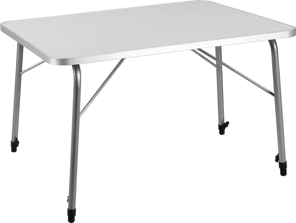 Casaria Kempingový stôl  FOKA sklápací, 80x54x50-69cm, biela