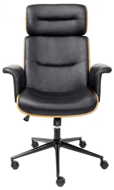 Čierna Kancelárska stolička Check Out 118 × 75 × 75 cm KARE DESIGN