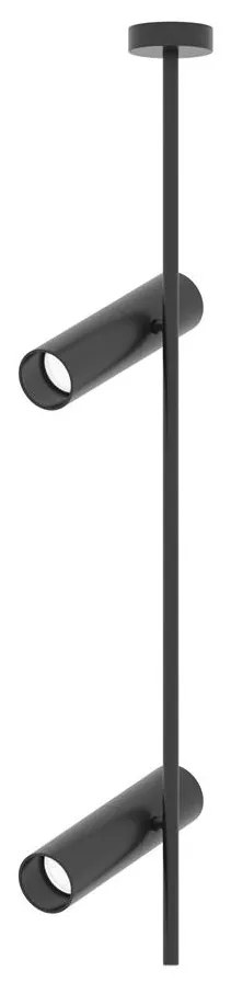 Maytoni C021CL-02B - Luster na tyči ELTI 2xGU10/50W/230V čierna