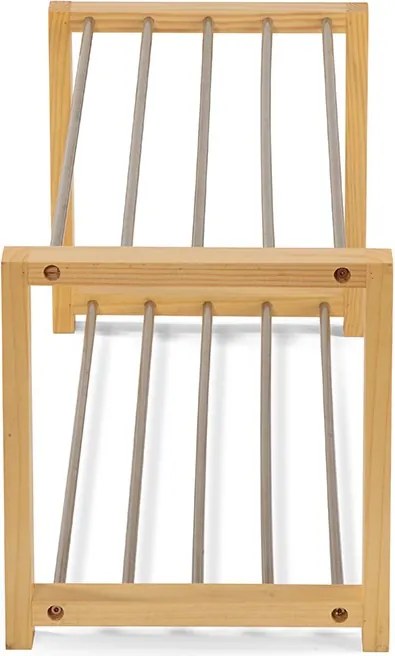 Noela Kovový botník v dekore dreva NEX 2 poschodia