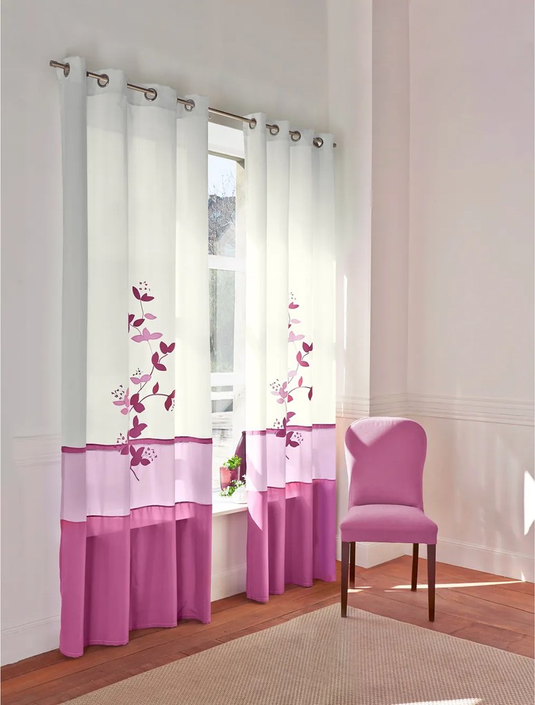 Voálový zaves Orchidea, fialová Barva: fialová, Velikost: 140x180cm
