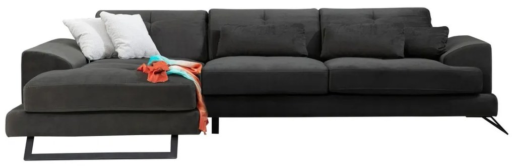 Rohová pohovka Frido antracitová ľavá