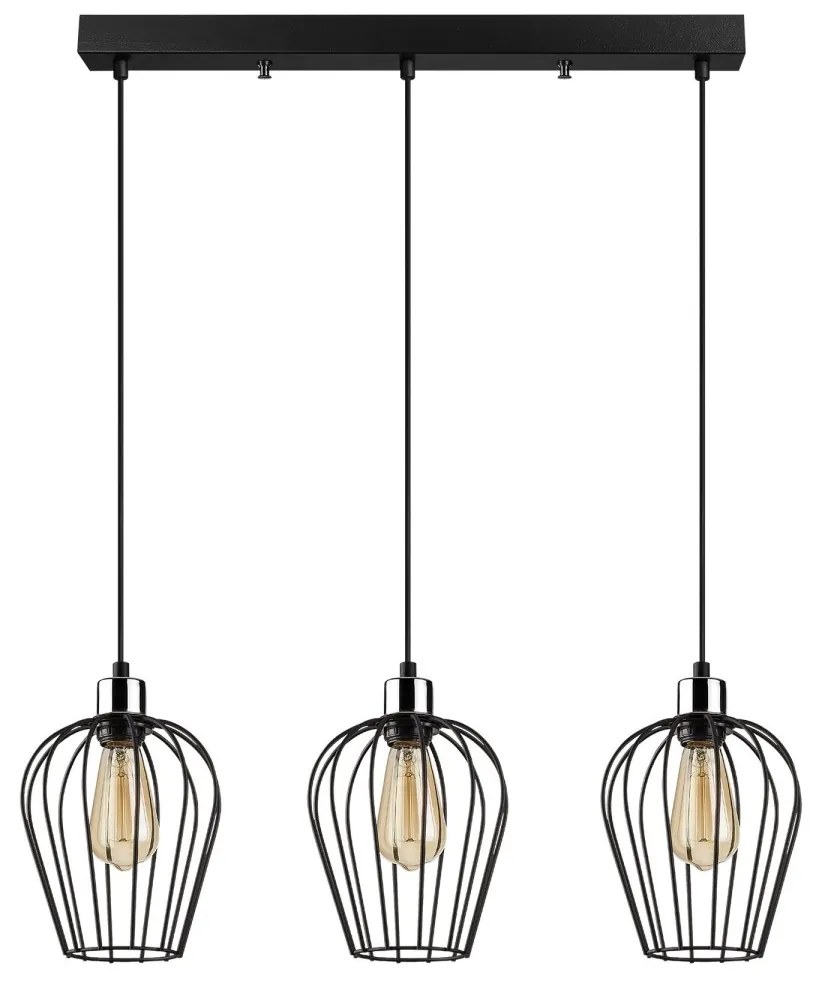 Závesné svietidlo Tel VIII čierne