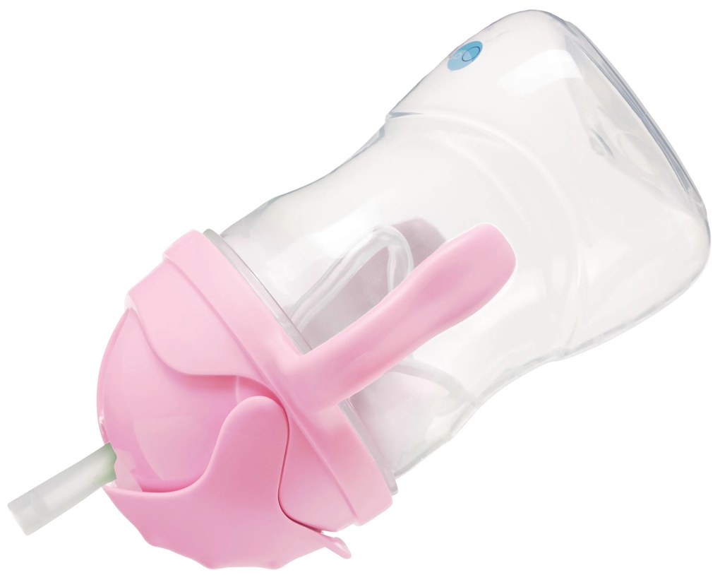 Hrnček so slamkou - čerešňový kvet 240 ml