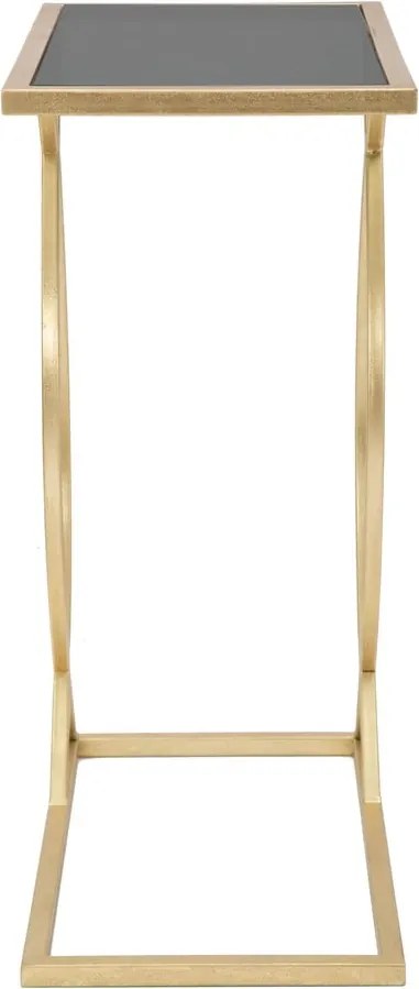 Odkladací stolík so sklenenou doskou 25.5x45.5 cm Glam – Mauro Ferretti