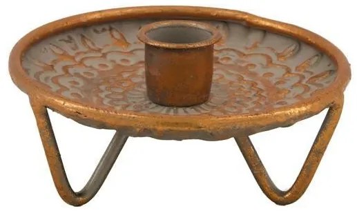 Dijk Kovový svietnik Foster, 12x6 cm, medená