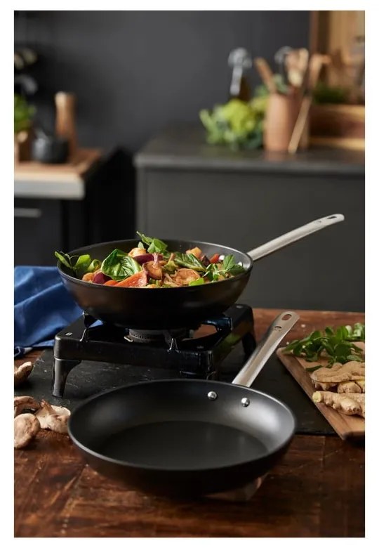 Wok hliníková panvica s nepriľnavým povrchom ø 28 cm – Holm
