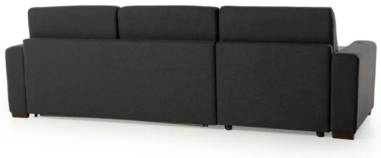 Rohová sedacia súprava na každodenné spanie ONE s rozkladom, Ľavá, 140, tm. šedá (jazz 22 graphite)