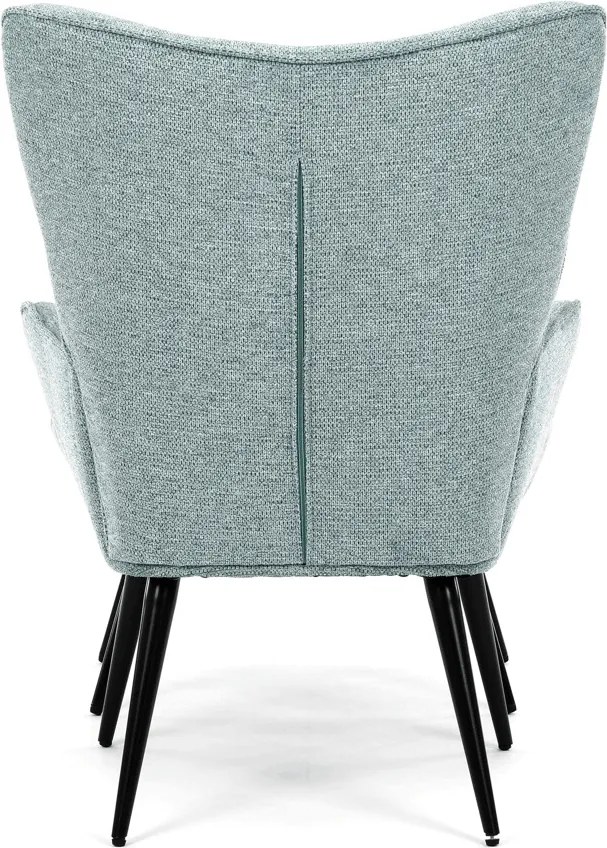 Kreslo ušiak s podnožou ELDORIA PATCHWORK