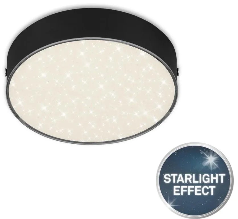 Briloner 7072-415 - LED Stropné svietidlo STAR SKY LED/11W/230V pr. 15 cm čierna