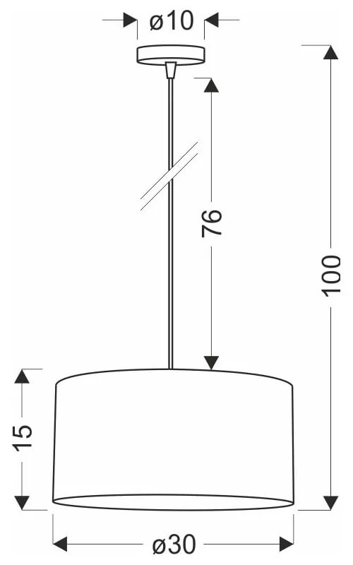 Svetlohnedé závesné svietidlo s ratanovým tienidlom ø 30 cm Legno – Candellux Lighting