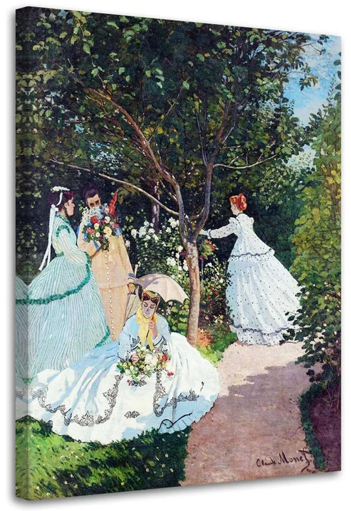 Obraz na plátně REPRODUKCE Ženy v zahradě.Monet - 80x120 cm