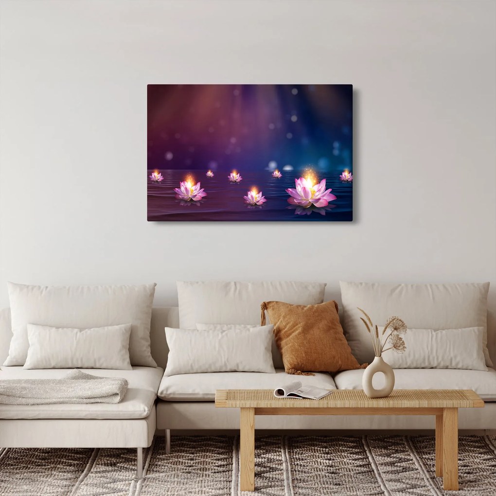 Obraz - Čarovné lekná (90x60 cm)