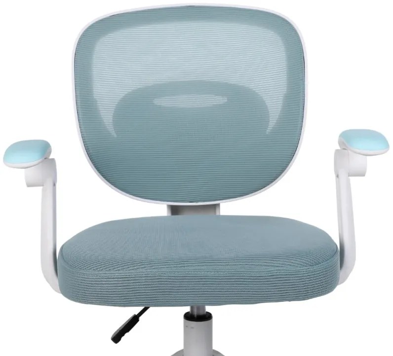 Detská otočná stolička Neoseat JUNI 008 s podnožou — látka, modrá