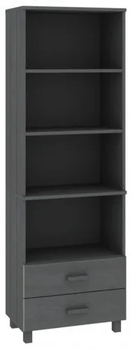 vidaXL Komoda tmavosivá 60x35x180 cm masívne borovicové drevo-