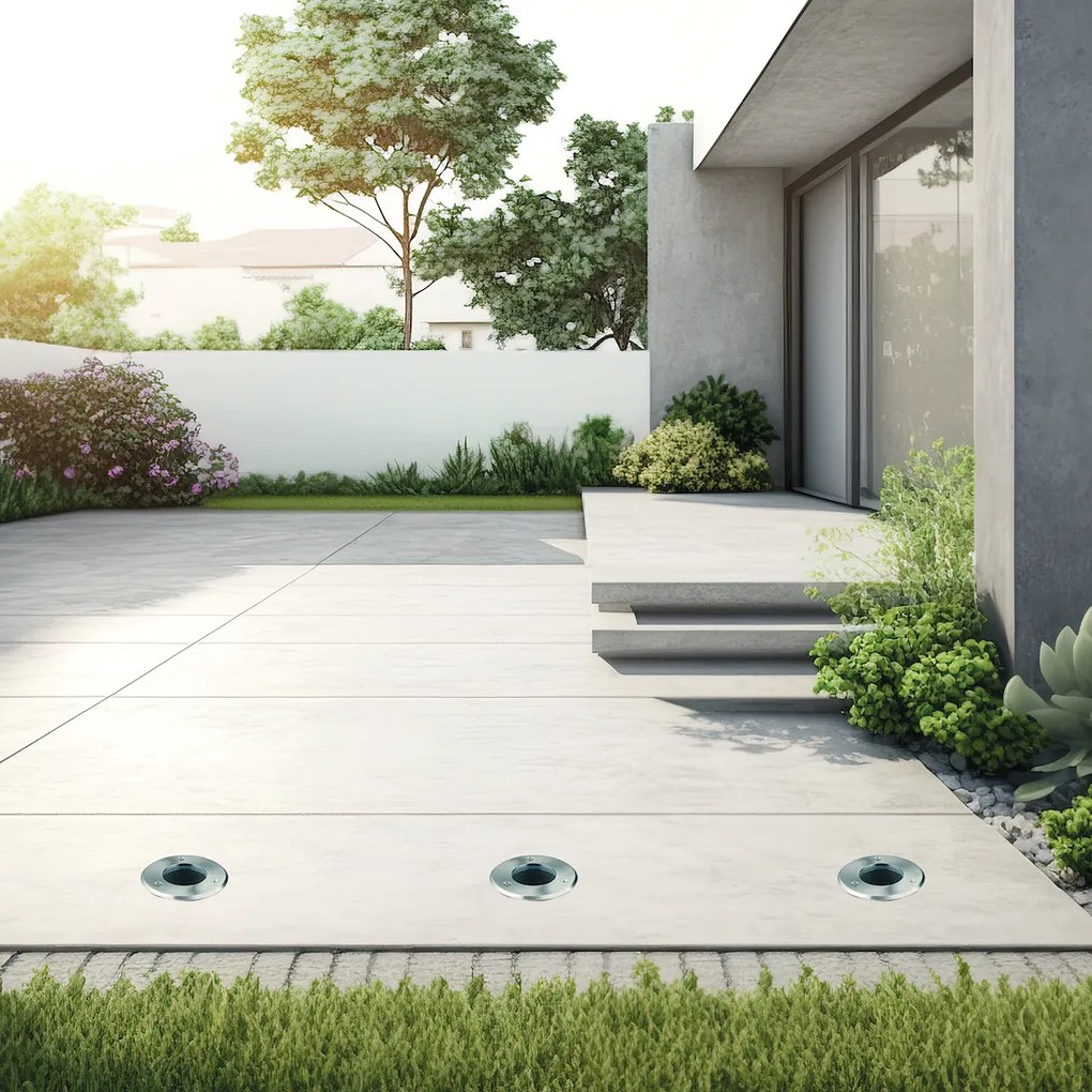 Ecolamp Exteriérové najazdové svietidlo Viale Round, 1x GU10