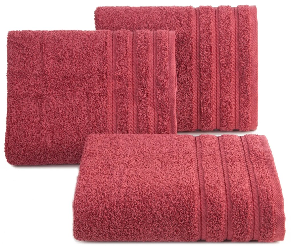 BAVLNENÝ UTERÁK VITO 50X90 CM TEHLOVO ČERVENÁ