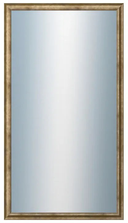 DANTIK - Zrkadlo v rámu, rozmer s rámom 50x90 cm z lišty TRITON biely bronz (2140)