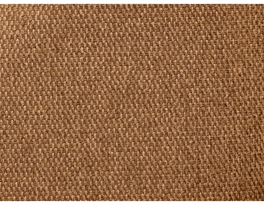 Oranžová čalúnená dvojlôžková posteľ s roštom 140x190 cm Romane – Bobochic Paris