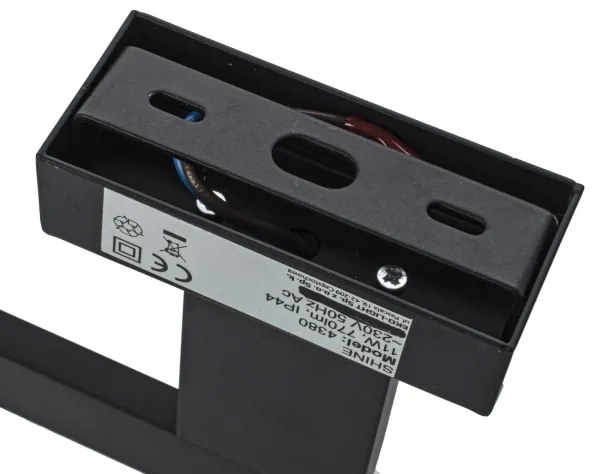 LED Kúpeľňové nástenné svietidlo SHINE LED/11W/230V 45 cm IP44 čierne