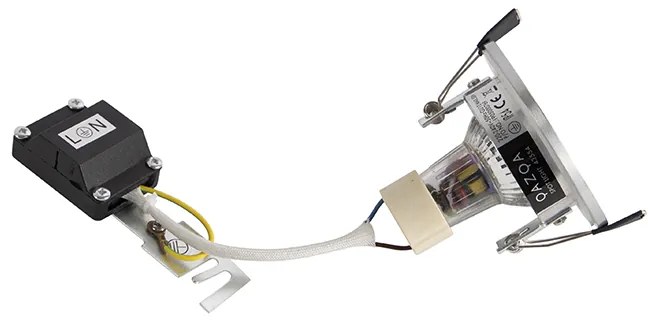 Moderné zapustené bodové svetlo oceľové okrúhle IP44 - Xena