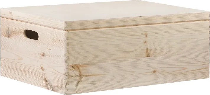 ČistéDrevo Drevený box s vekom 60 x 40 x 23 cm