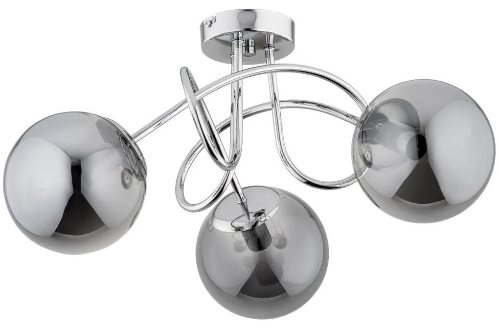 Prisadený luster BANKO 3xE14/10W/230V lesklý chróm