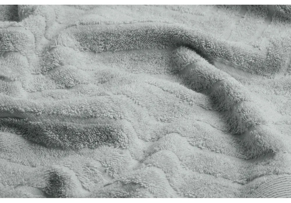 Svetlosivé froté bavlnené uteráky a osušky v súprave 2 ks – Foutastic