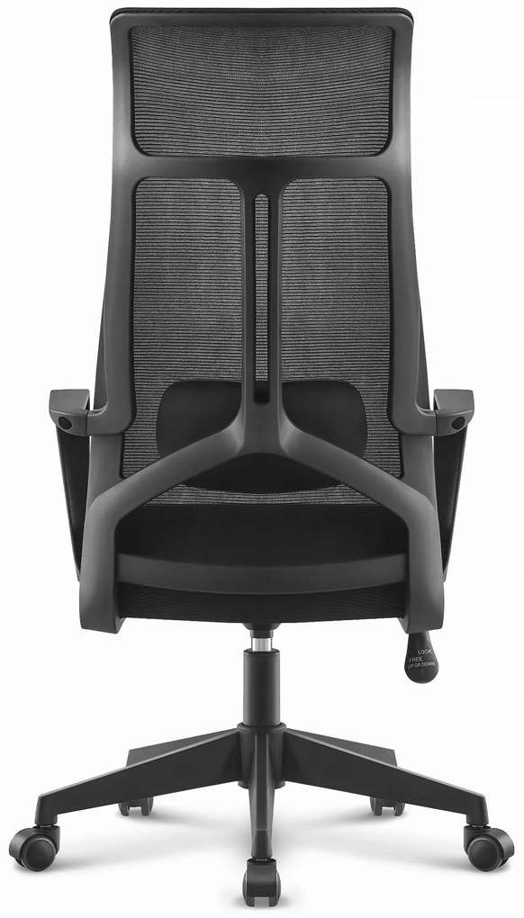 PreHouse Ergonomická otočná kancelárska stolička Hell's Chair HC- 1025 Black FABRIC