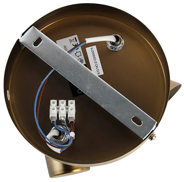 Stropné bodové svetlo bronzové okrúhle sklápateľné a otočné - Karin 2