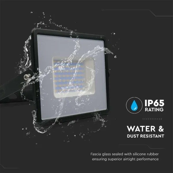 LED Reflektor LED/50W/230V 4000K IP65 čierna