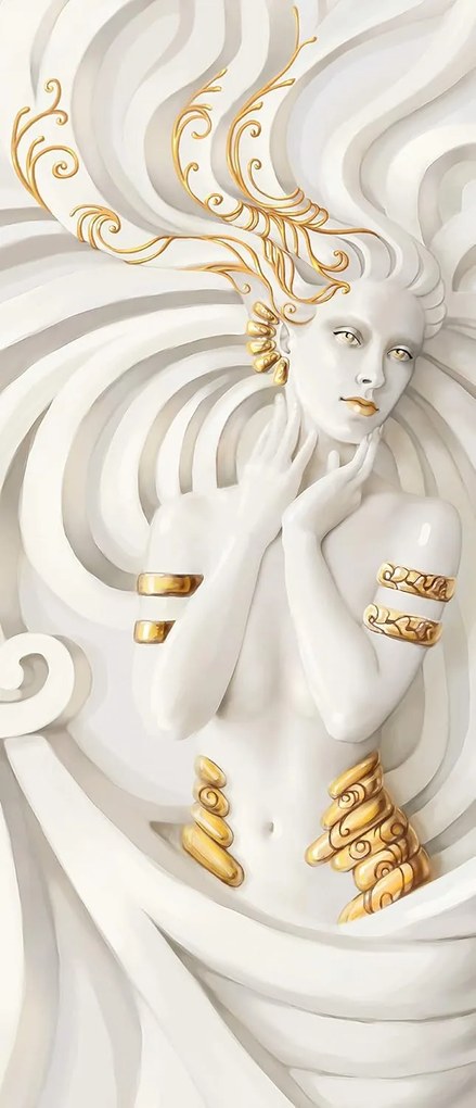 Fototapeta na dvere GOLDEN MERMAID 86x200 cm