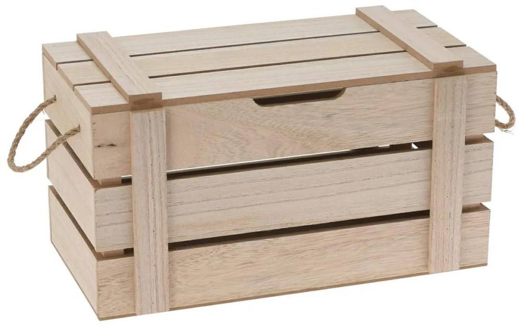 Drevená krabička s vekom Feldo 36 cm hnedá