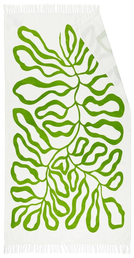 XXXLutz PLÁŽOVÁ OSUŠKA, 100/180 cm, zelená Esposa - Kúpeľňový textil - 008632020501