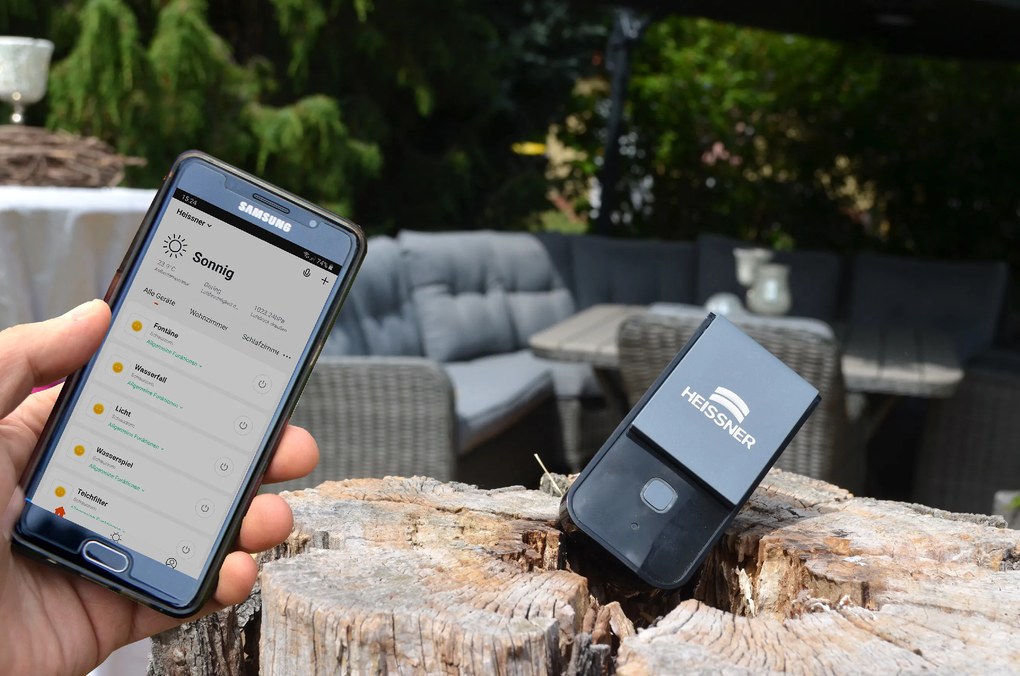 Vonkajšia zásuvka Heissner smart Wifi s tlačovými správami Z1-00