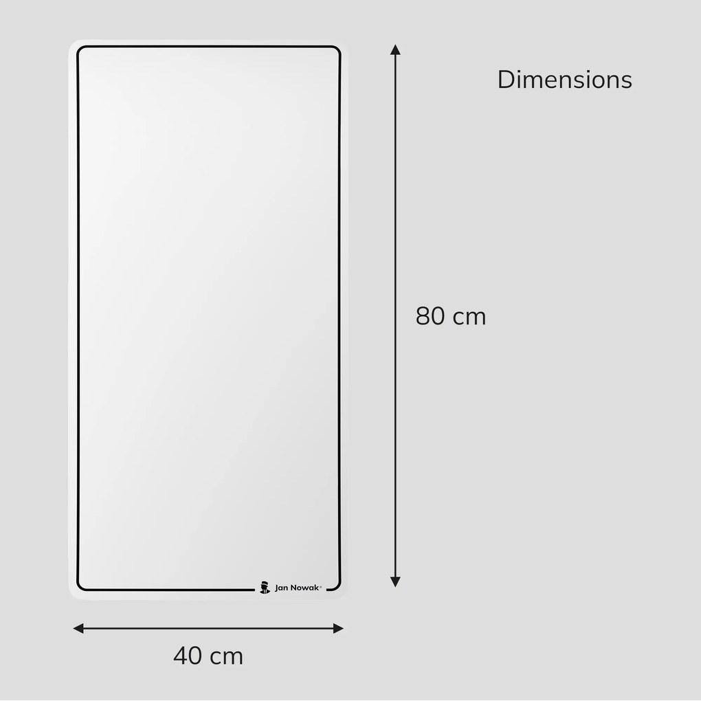 Veľký magnetická tabuľa MAGNETO FLIPCHART, 400 x 800 mm, 2 ks