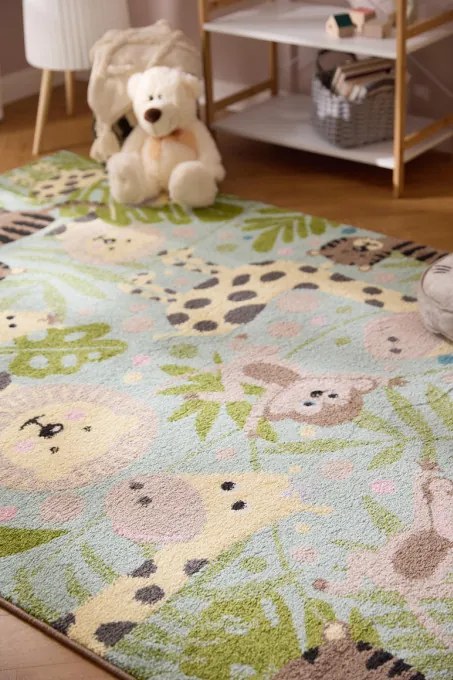 Detský koberec Funky Top Jungla mätový