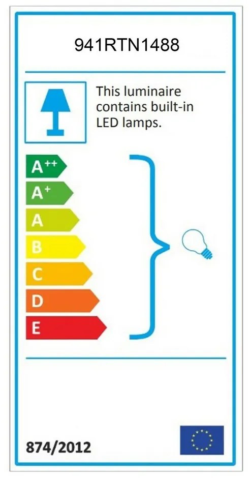 Flüt 35 cm Ledli Siyah Aplik nástenné svietidlo,čierne