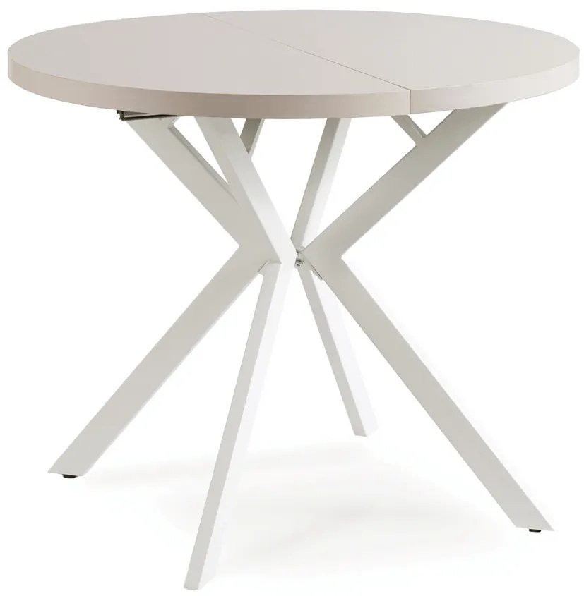 Stôl RENO 90–190 cm Kašmír/Biely