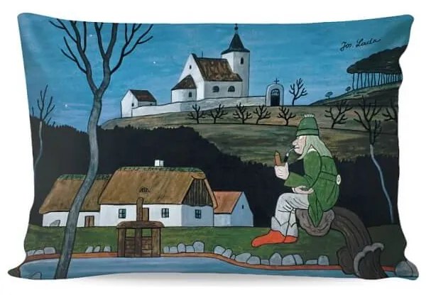 Obliečka na vankúš - Vodný škriatok a hviezdy