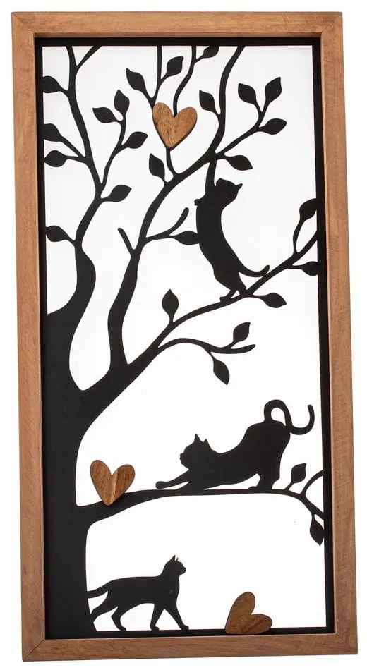 Kovová nástenná dekorácia 31x61 cm – Dakls