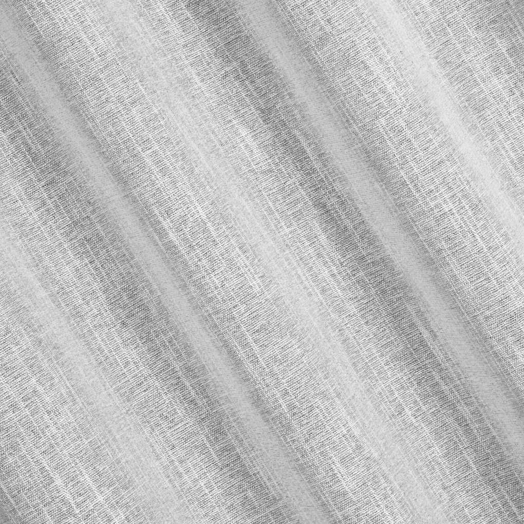 ZÁVES NA KRÚŽKOCH AGNES 140X250 CM STRIEBORNÁ