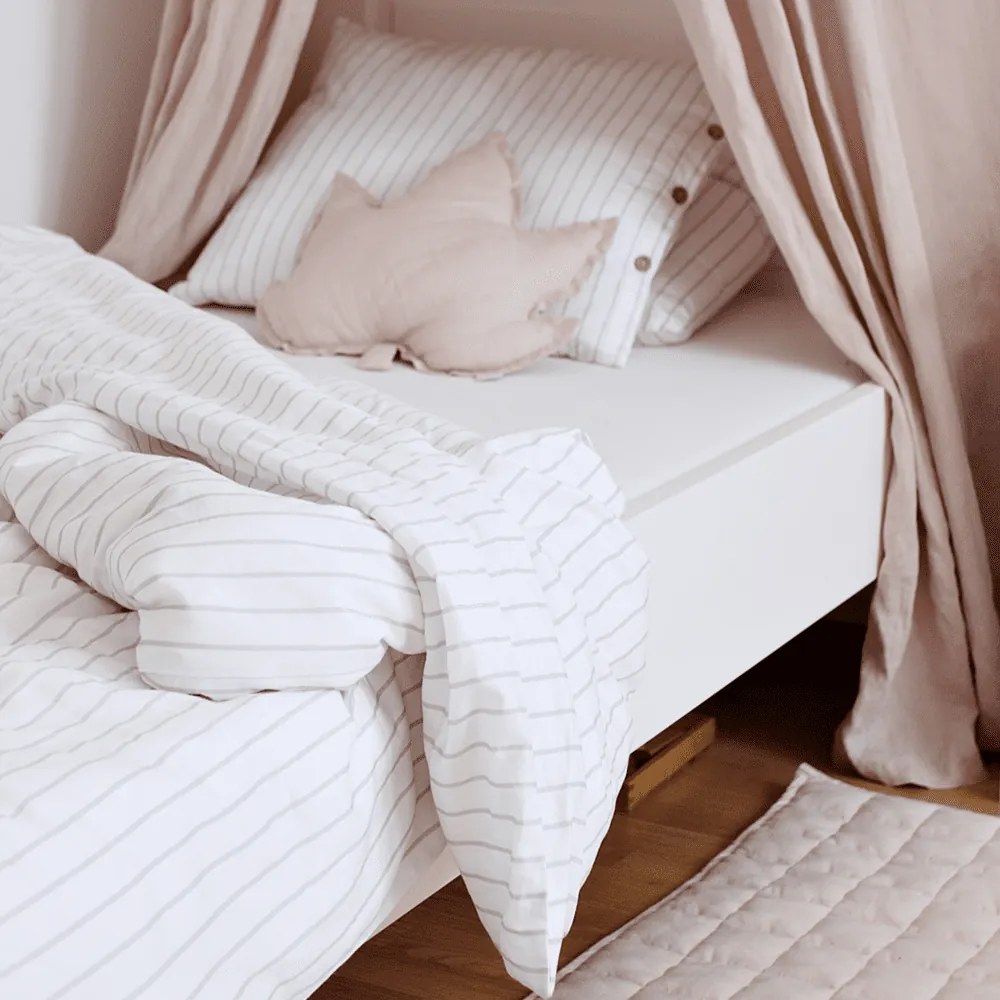 Obliečky pre dospelých šedé pruhy 140x200cm