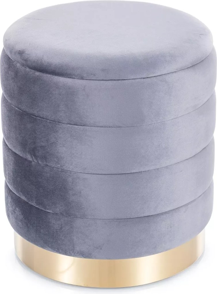 SI Britta Velvet taburetka (sada) sivý